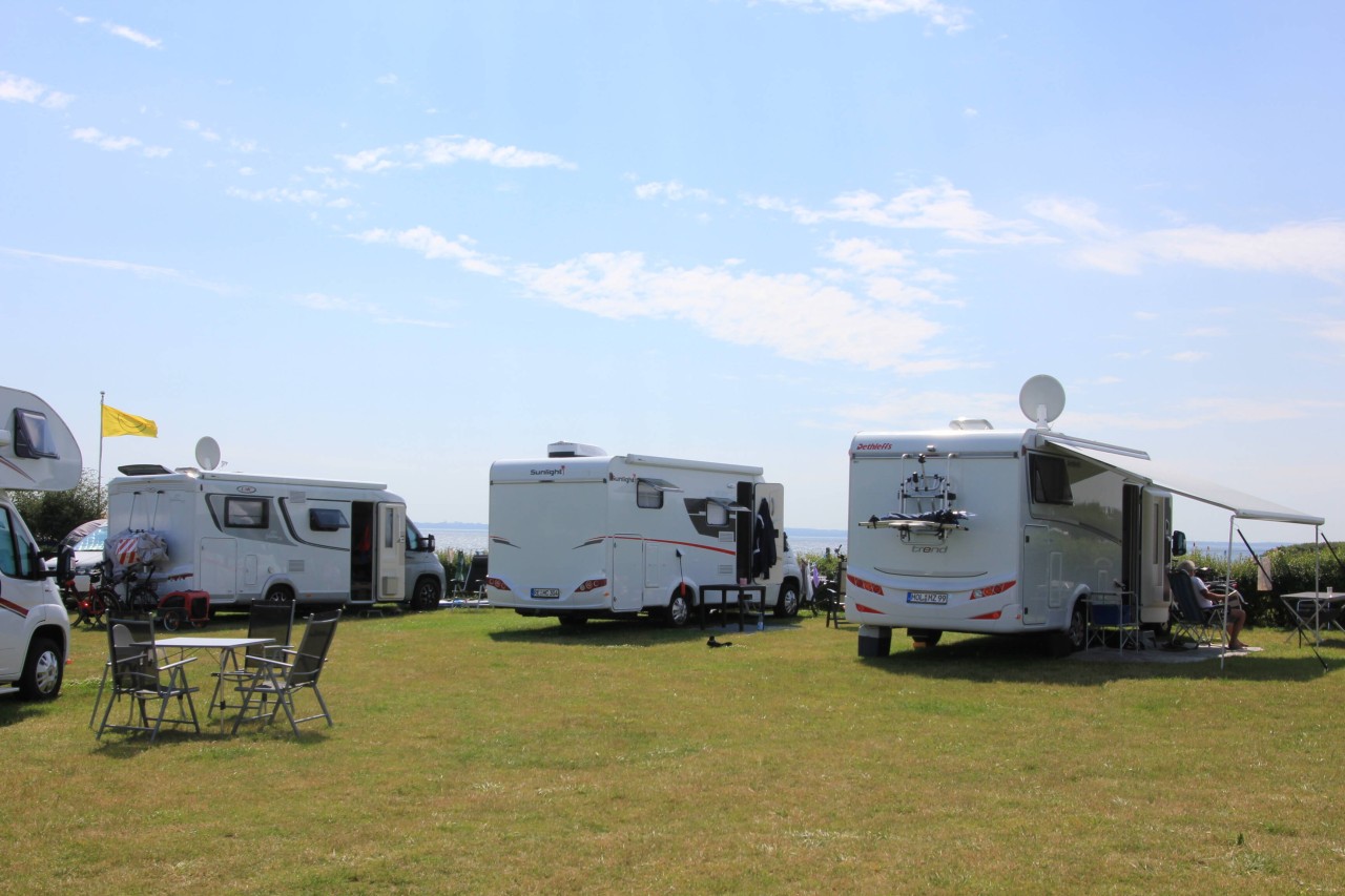 Ein Camping-Platz an der Ostsee.