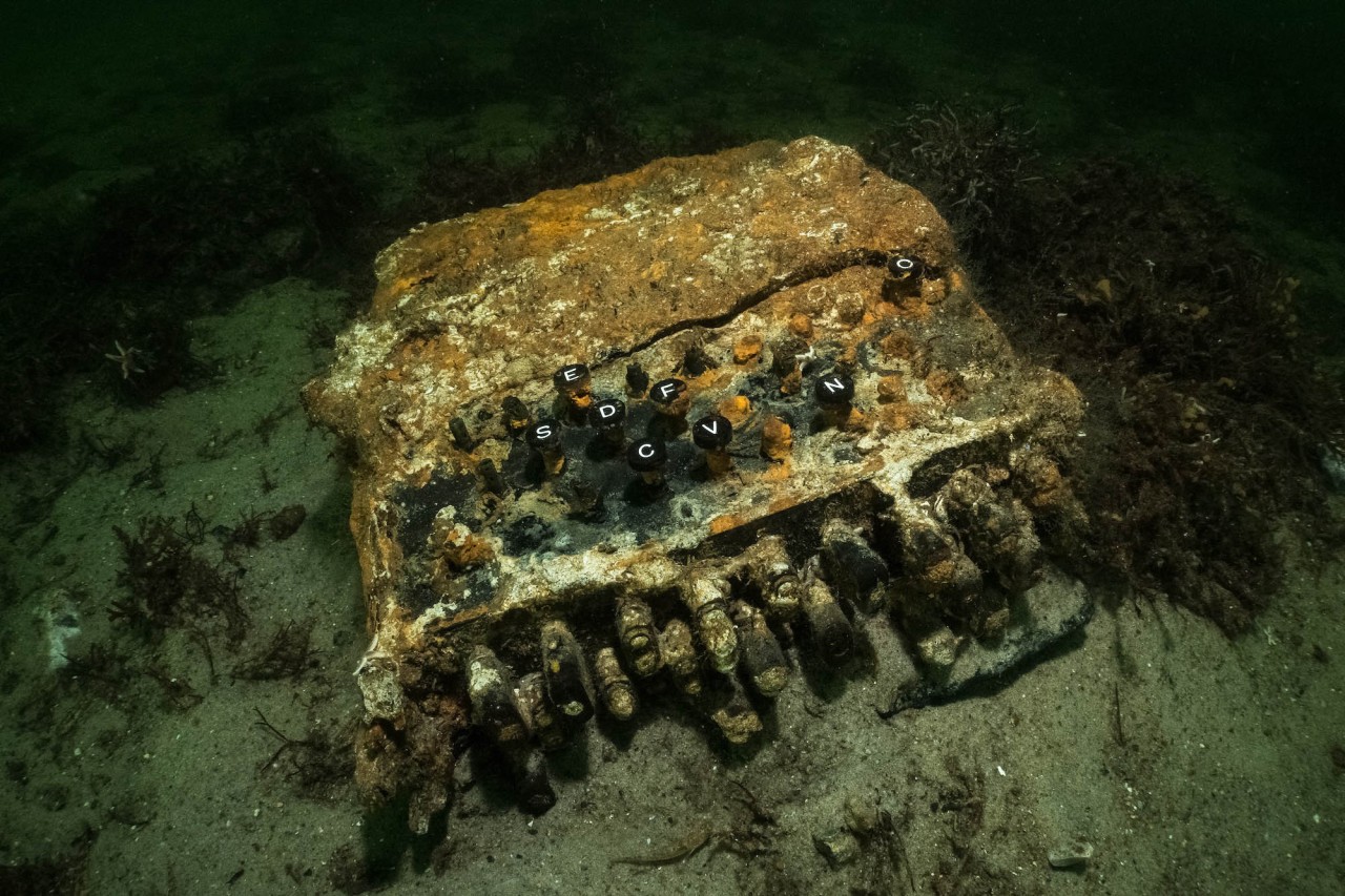 Eine Engima, die im November vergangenen Jahres in der Ostsee gefunden wurde.