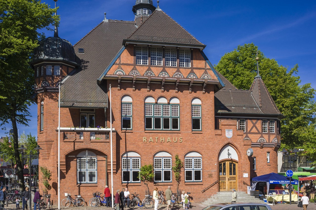 Das Rathaus in Burg auf Fehmarn.