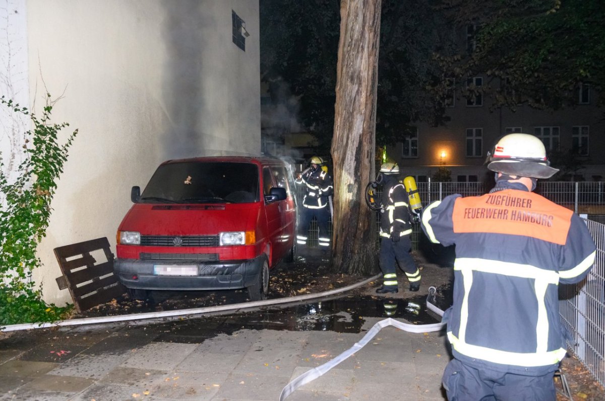 Hamburg Brandstiftung Eimsbüttel Polizei Feuerwehr