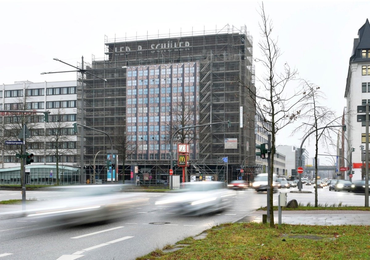 Hamburg Kontorhaus Hammerbrook Leder-SchÃ¼ler Denkmal Statik Keller