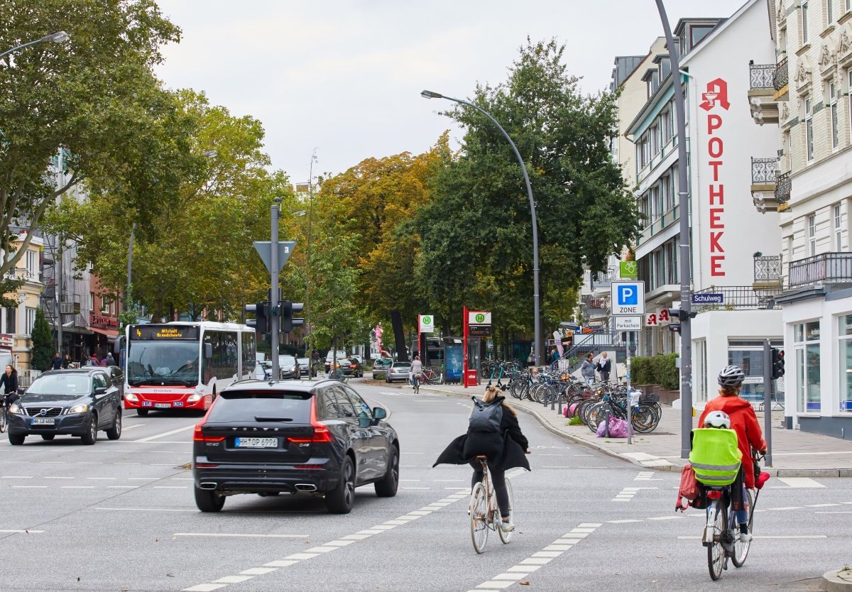 Hamburg Osterstraße Anwohnerparken Bewohnerparken Eimsbüttel Bushaltestelle