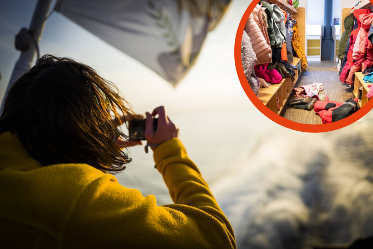 Helgoland Nordsee Kindergarten Kita Zigaretten Kippen tödlich Nordsee Insel Plakat Entdeckung