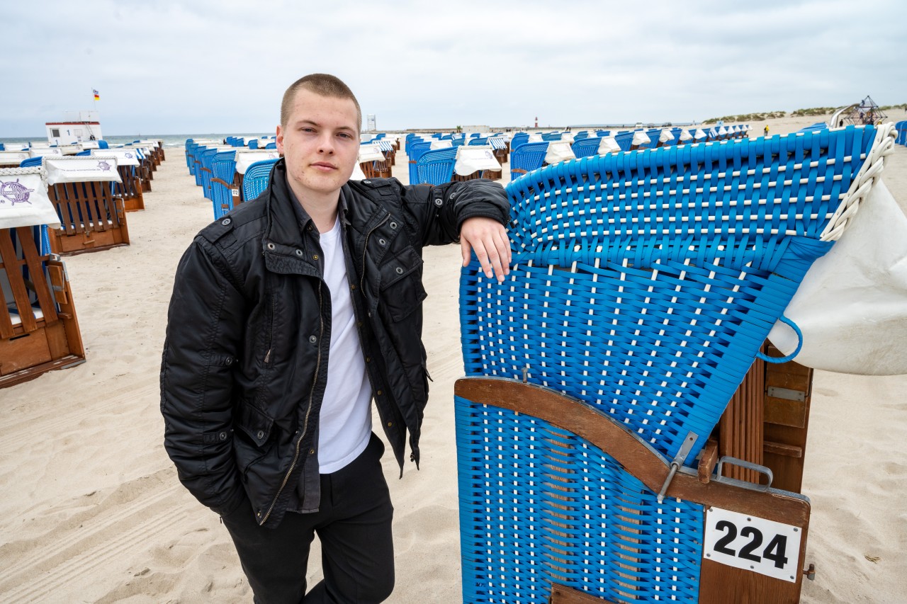 Gabriel Kelly möchte in Warnemünde am Meer richtig durchstarten. 