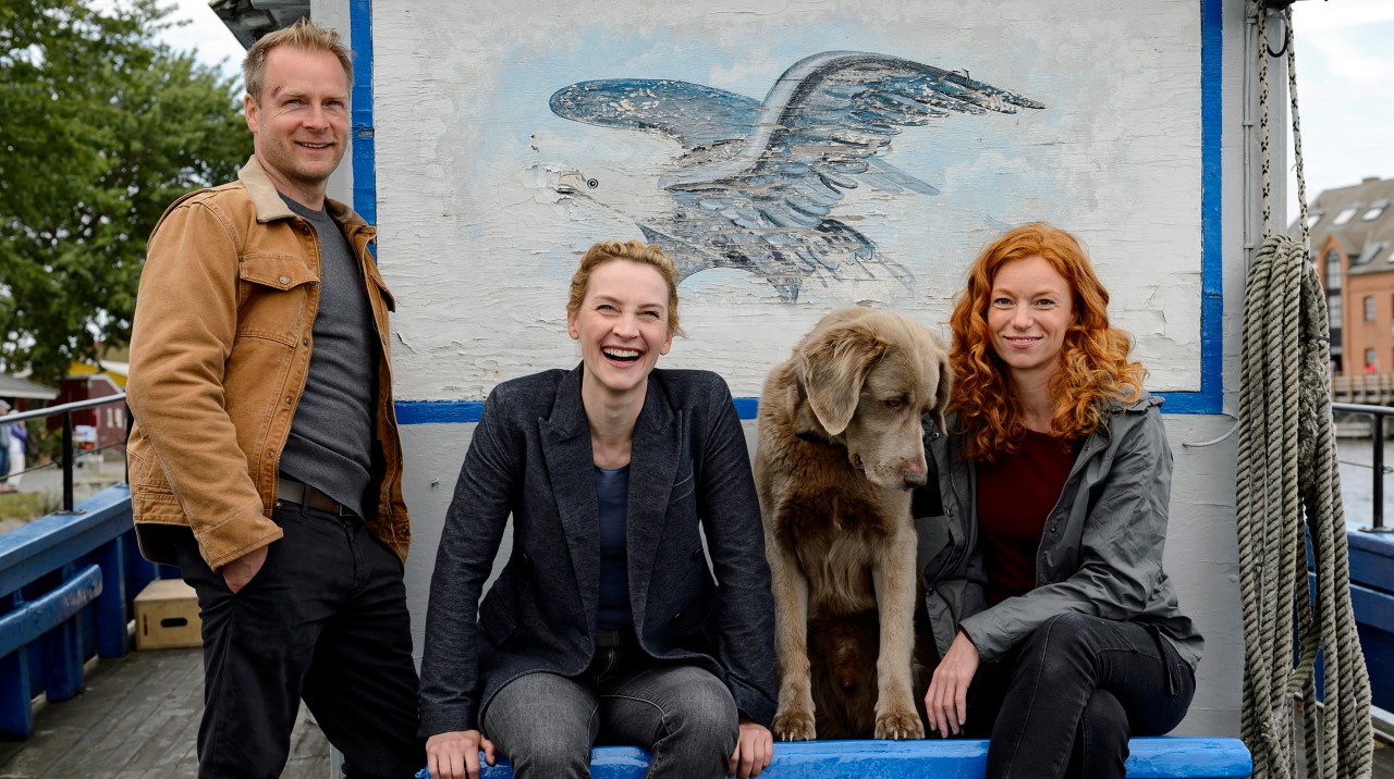 Die „Nord bei Nordwest“-Stars Hinnerk Schönemann, Marleen Lohse und Jana Klinge (v.l.r.).