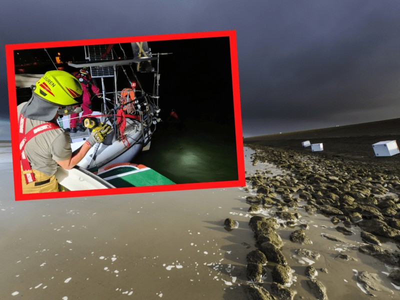 Nordsee Eider Sperrwerk Seenotretter Feuerwehr