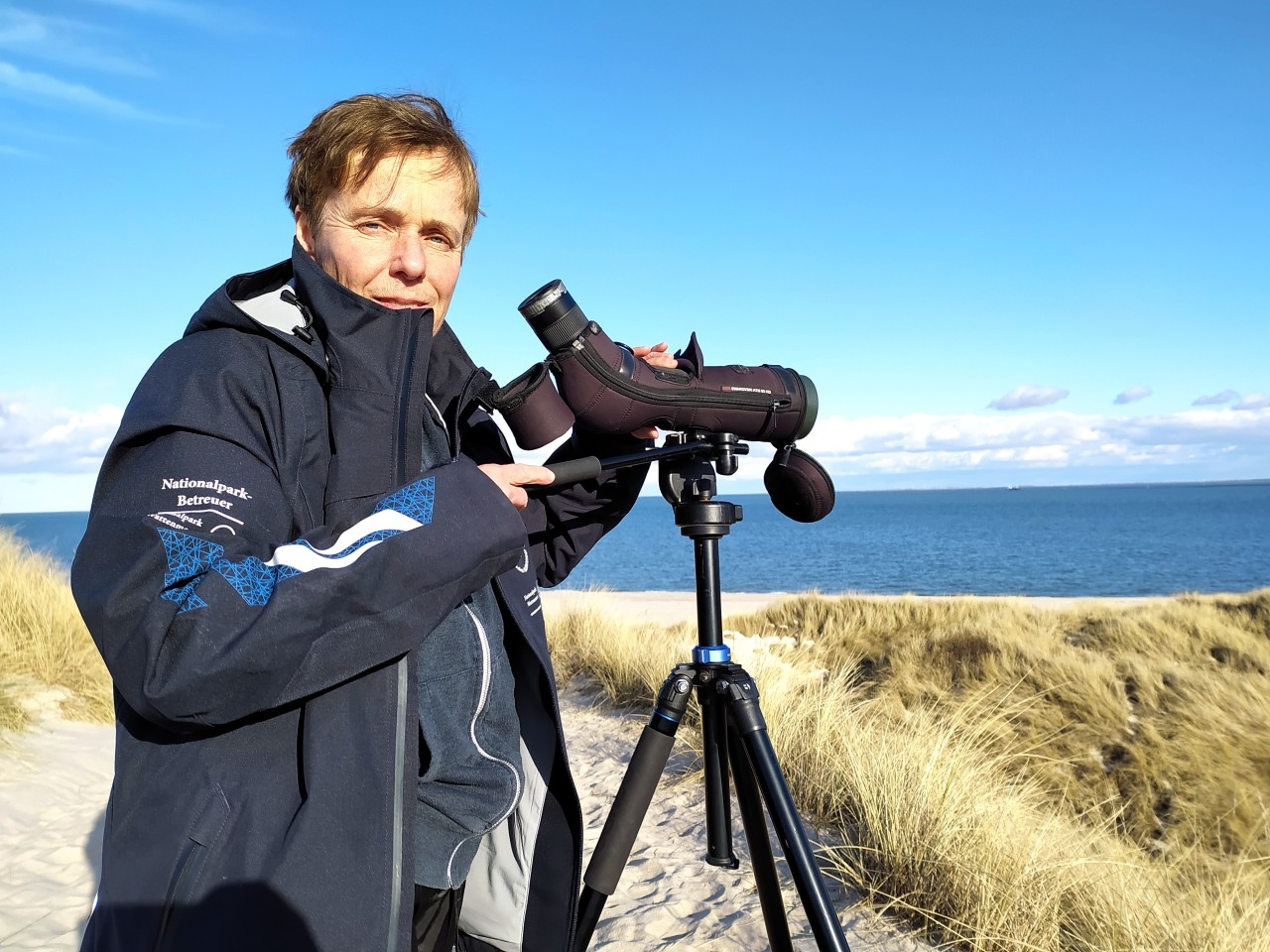 Bis Oktober lebt Vogelwartin Nicole Rabus auf Sylt.