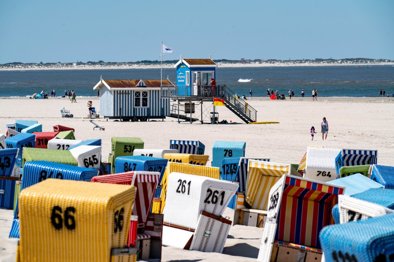 Am Strand der Nordsee-Insel Langeoog