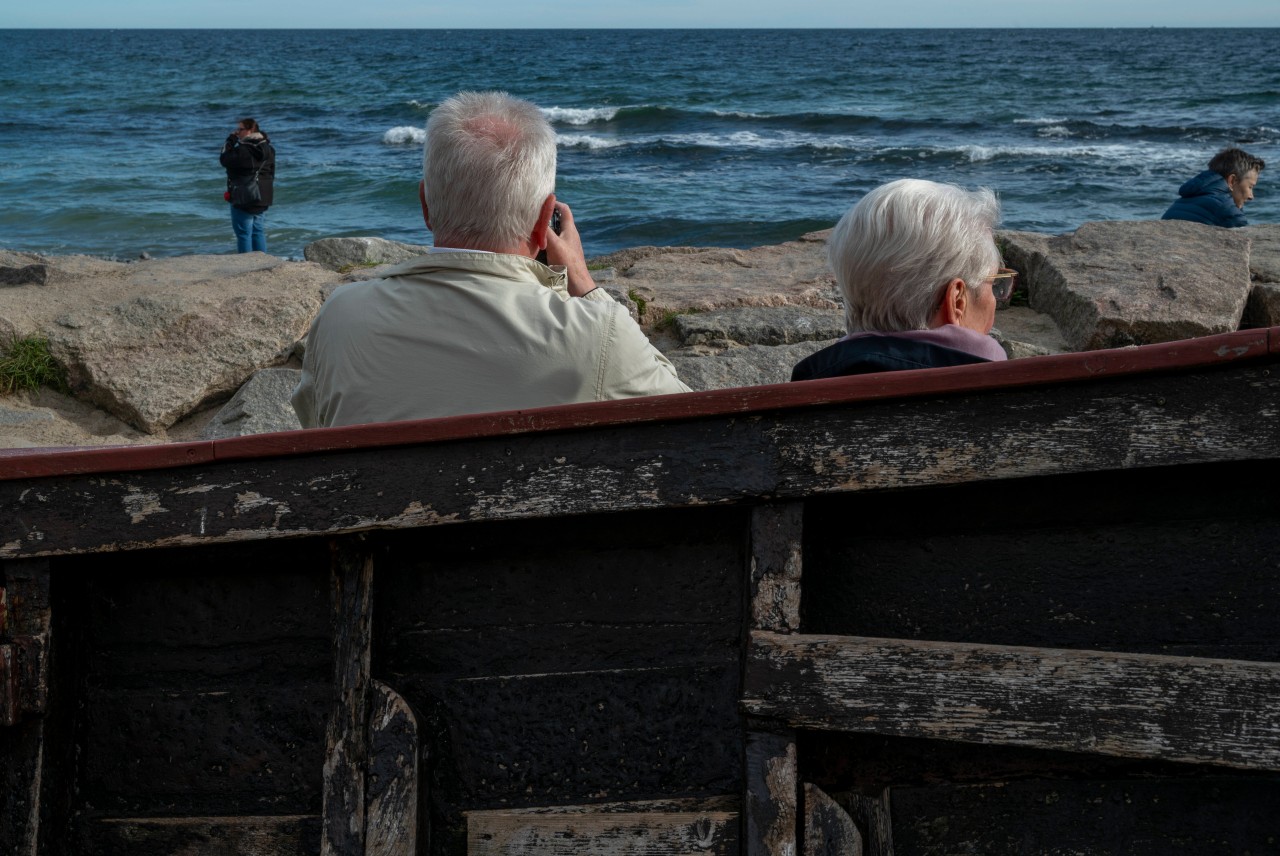 Eine Ehepaar auf Rügen.