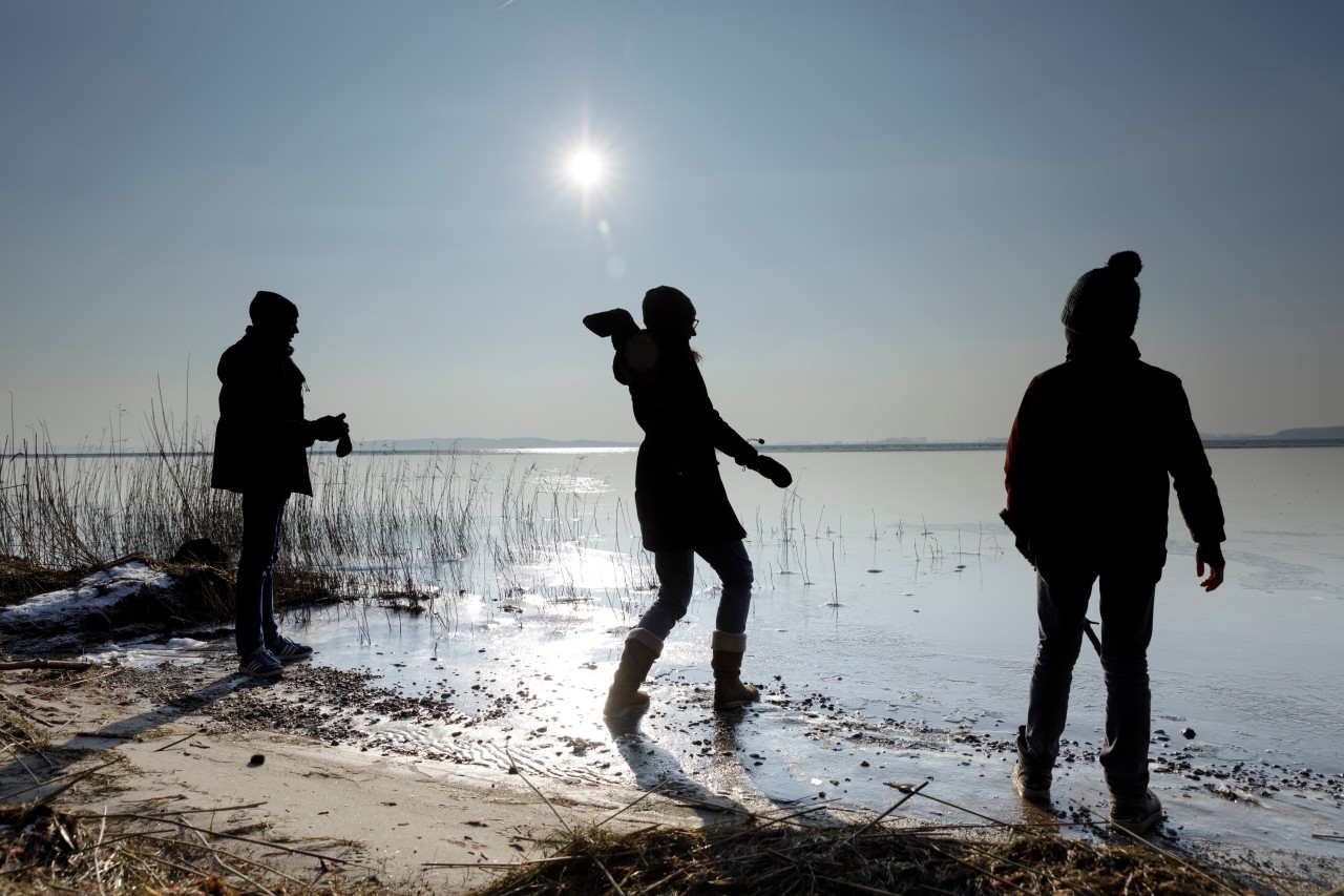 Vorsicht gilt in Ufernähe auf der Insel Rügen.