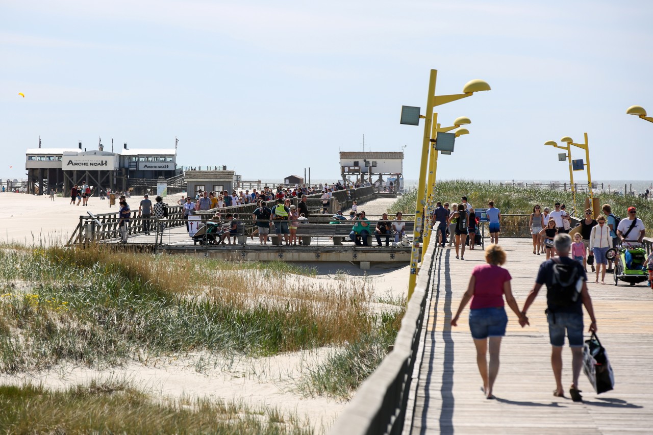 Ansturm auf Sankt Peter-Ording im Sommer.