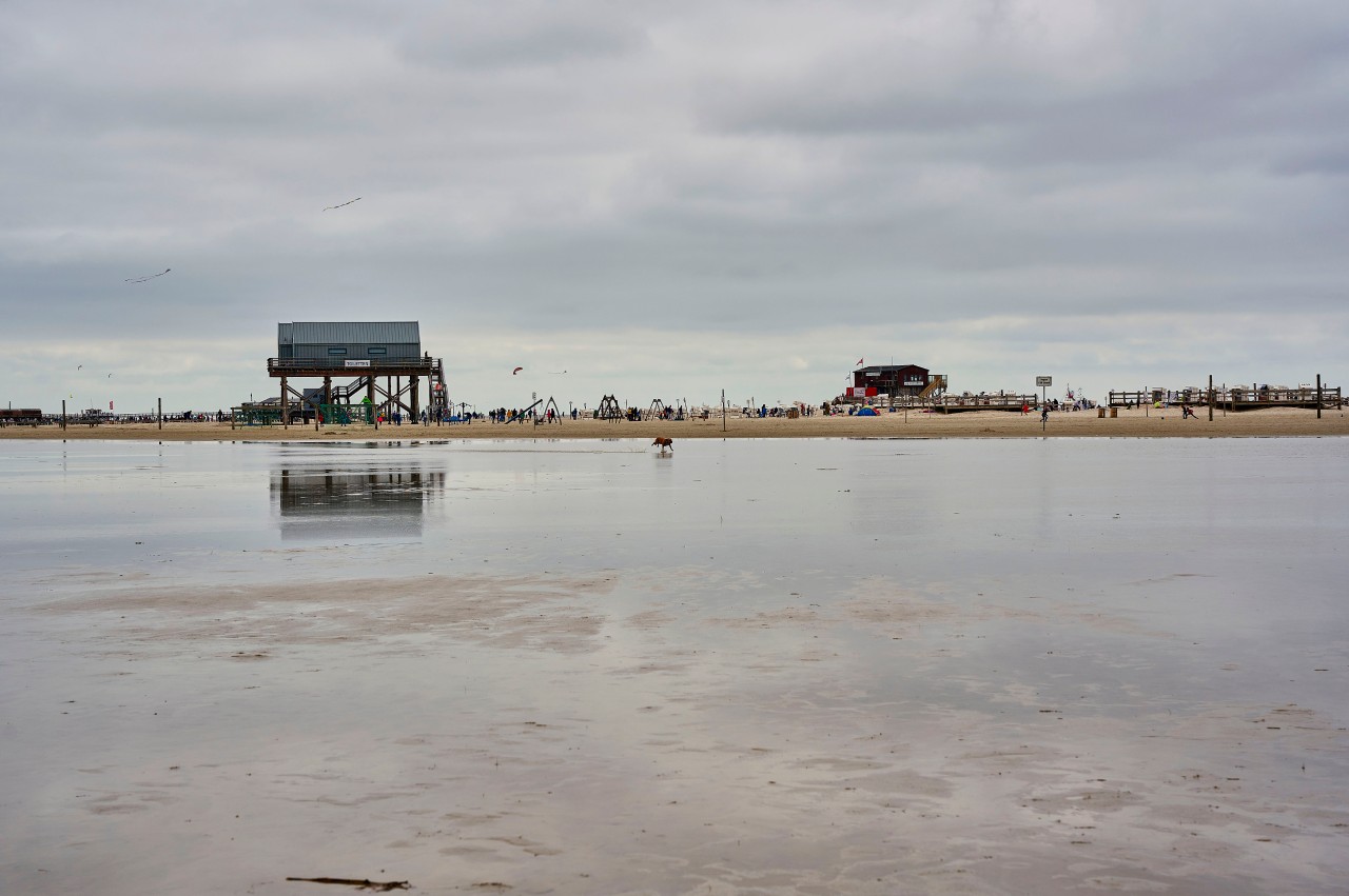 Nicht immer sieht der Strand von Sankt Peter-Ording so idyllisch aus.