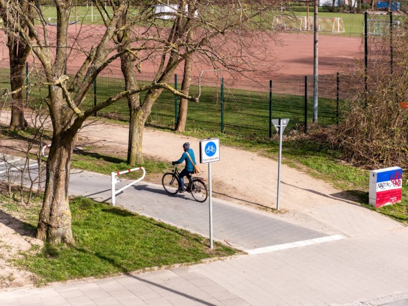 Schleswig-Holstein Kiel Radfahrer Ampel