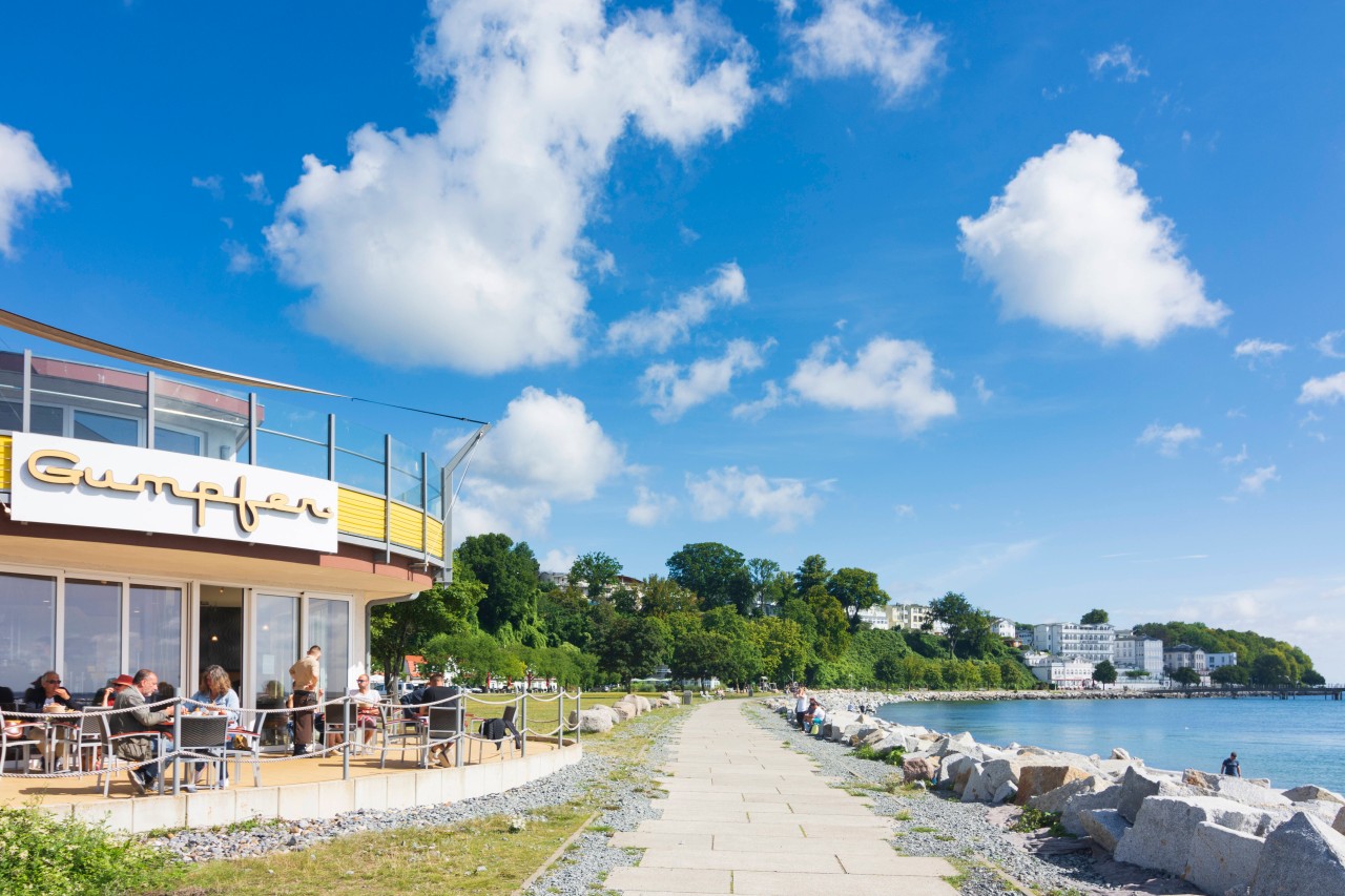 Die Strandpromenade von Sassnitz auf Rügen