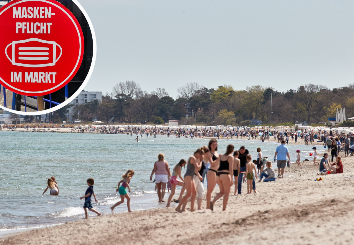 Timmendorfer Strand Ostsee Lübecker Bucht Urlaub Maske Befreiung Supermarkt Corona Penny Attest