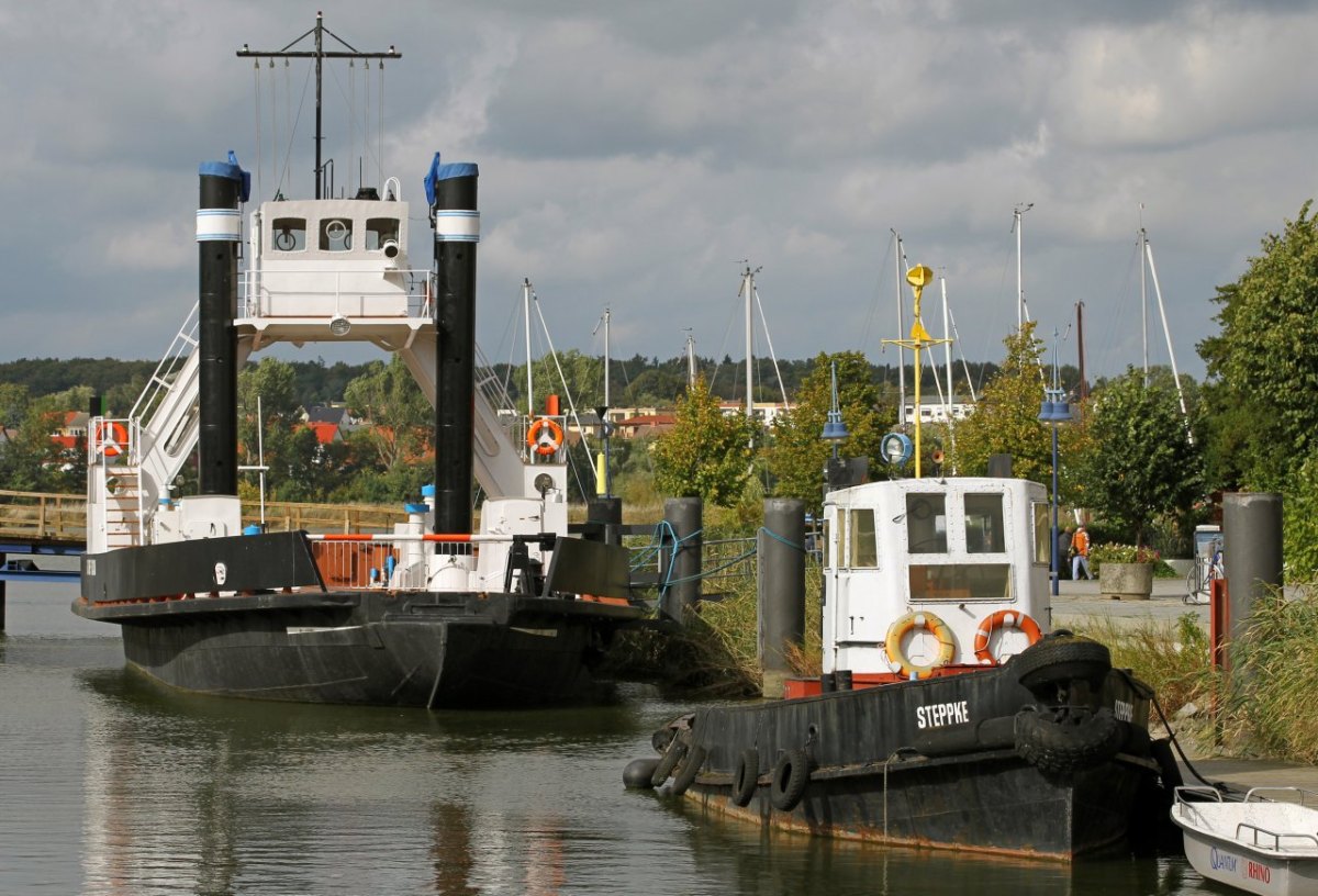 Usedom Steppke Wolgast Hafen Ostsee Insel Schiff