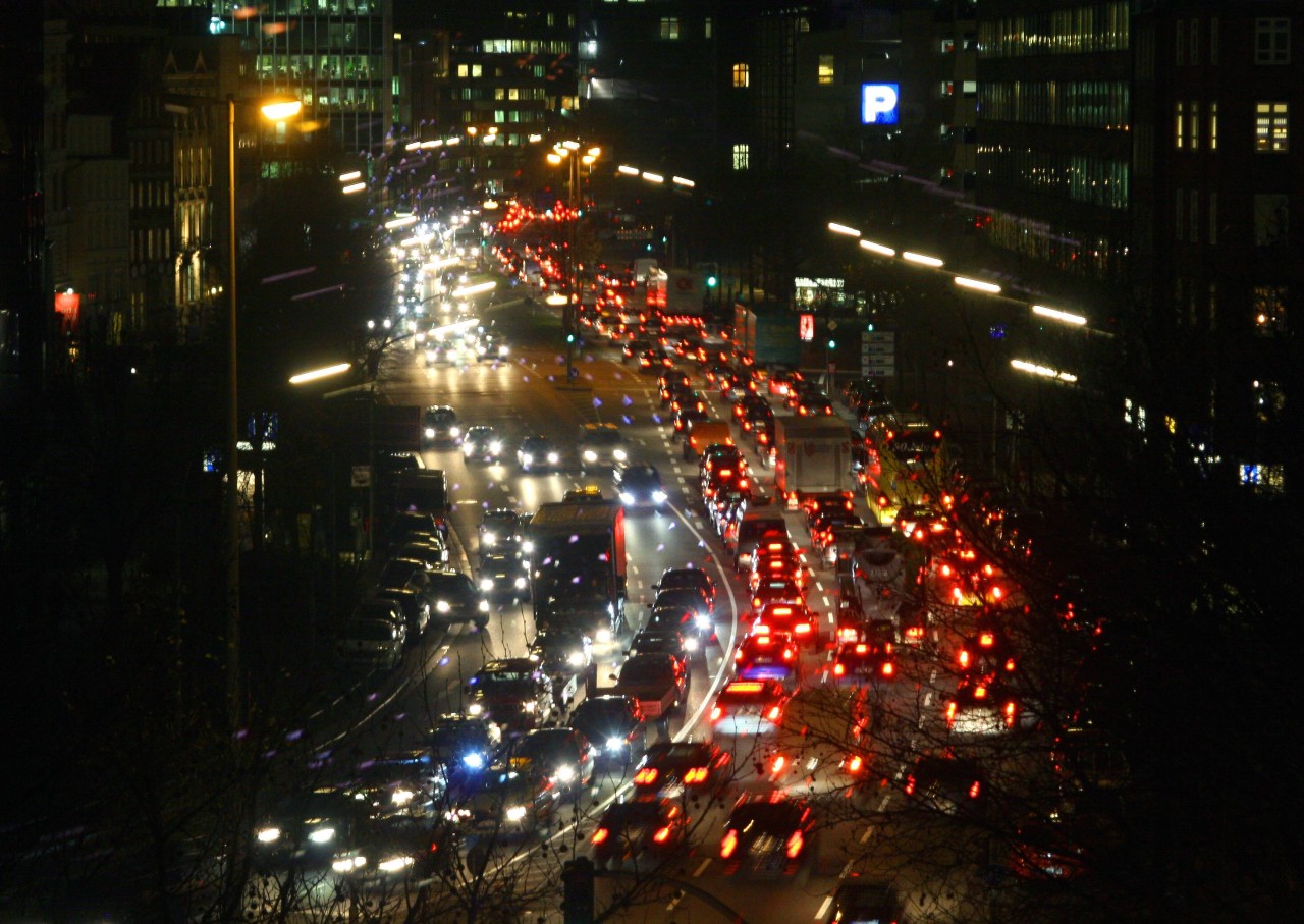 Die Willy-Brandt-Straße in Hamburg 