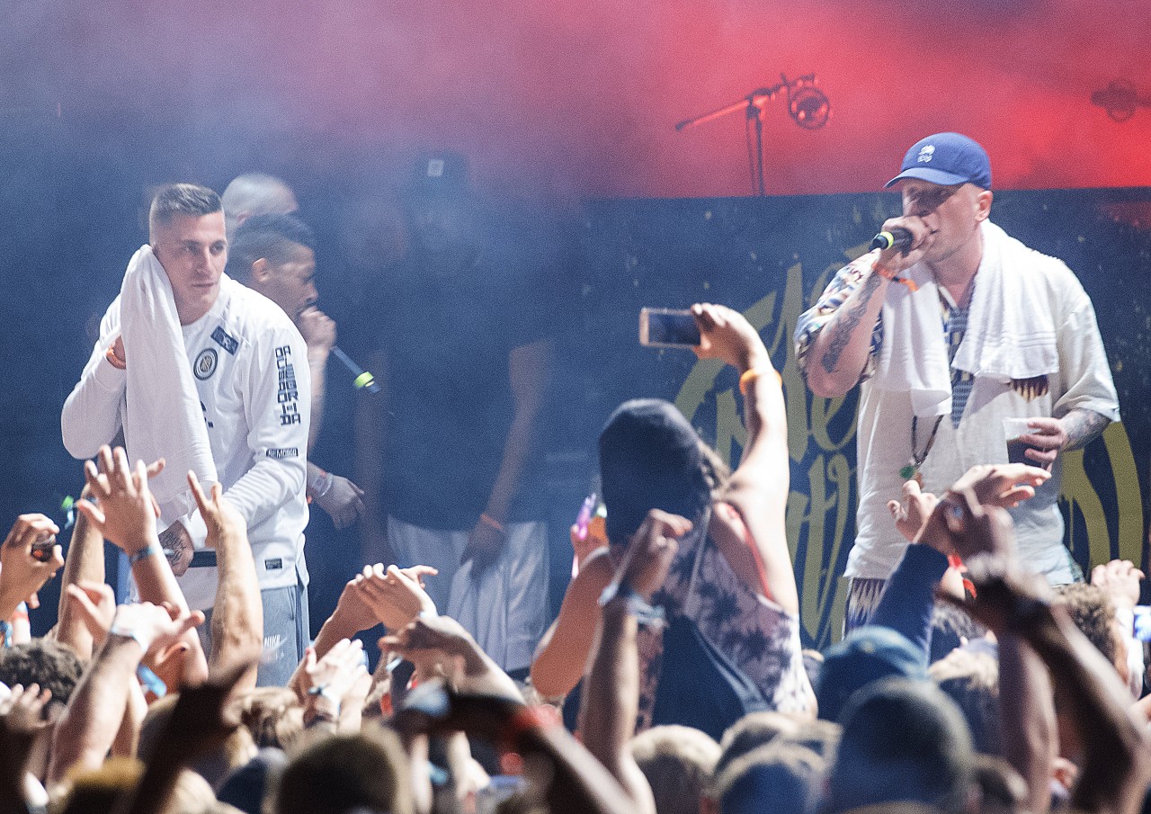 Die 187 Strassenbande 2016 bei einem Festival.