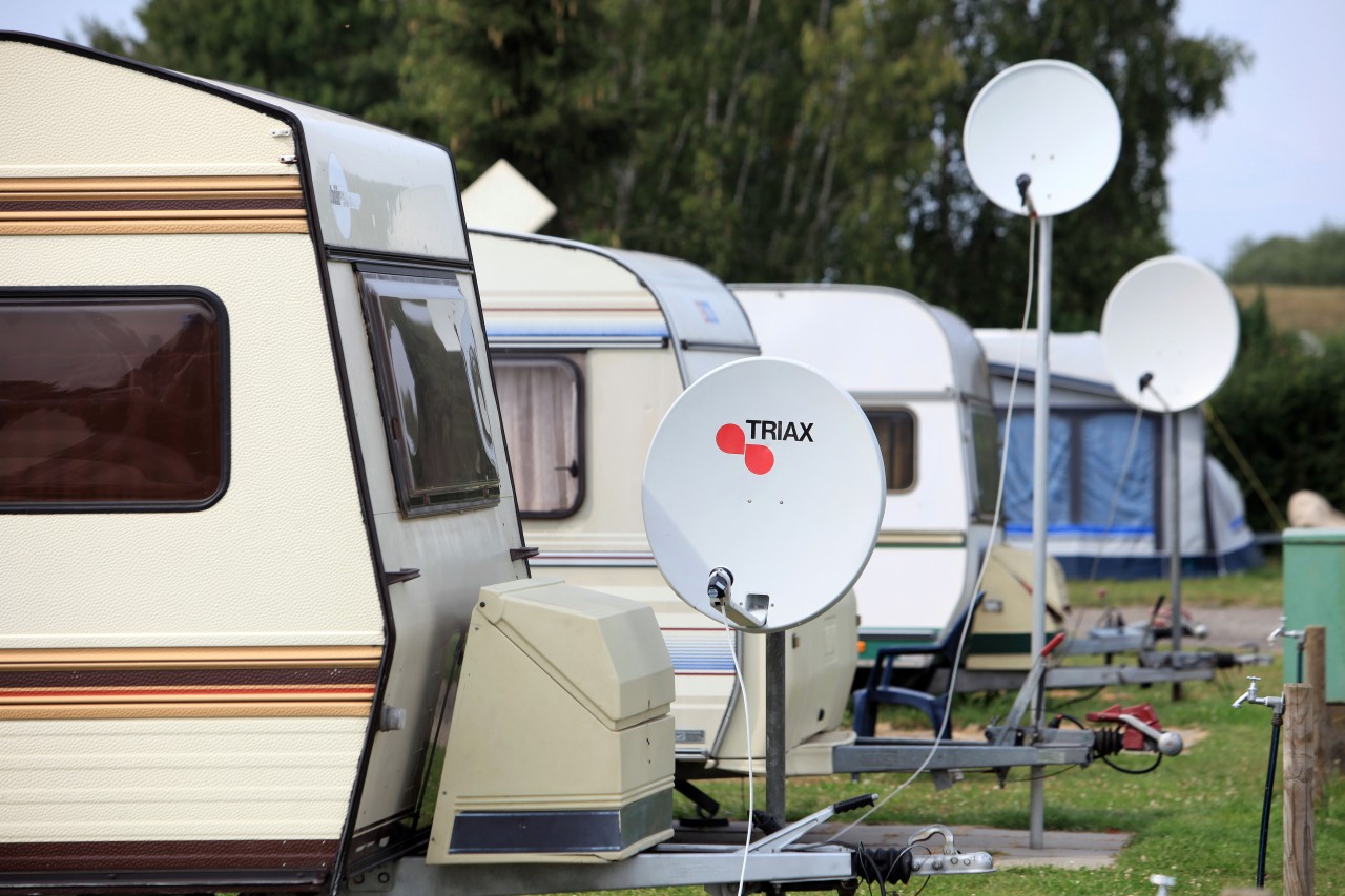 Der Campingplatz am Stover Strand in Niedersachsen.