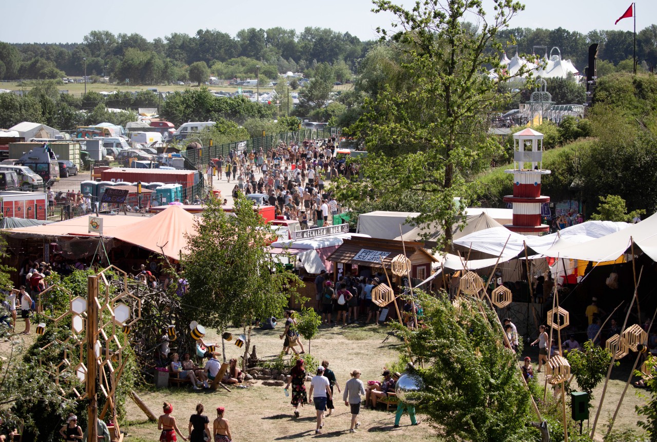 Aufnahme vom Fusion-Festival in Lärz in Mecklenburg-Vorpommern.