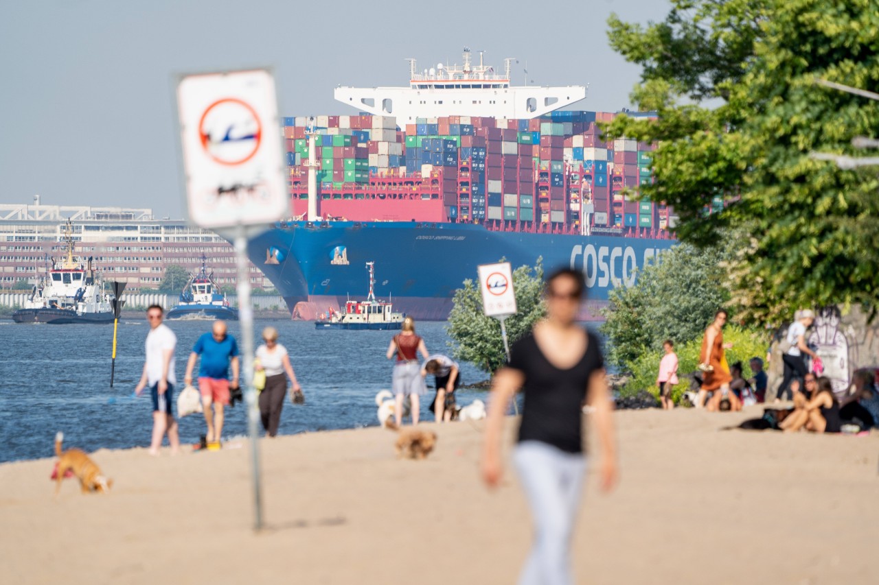 Der Elbstrand in Hamburg