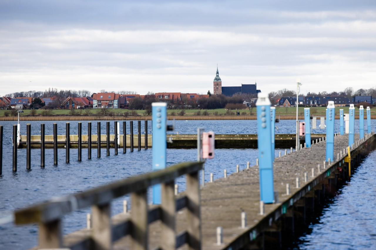 Blick auf Burg auf Fehmarn.