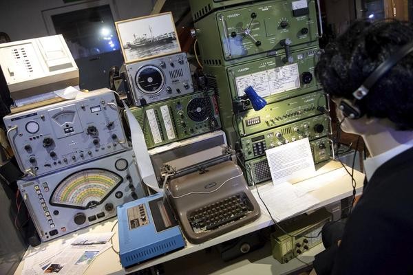 Nordsee: Die ehemalige Funkstation eines Fischereischutzbootes ist im Museum „Norddeich Radio“ aufgebaut