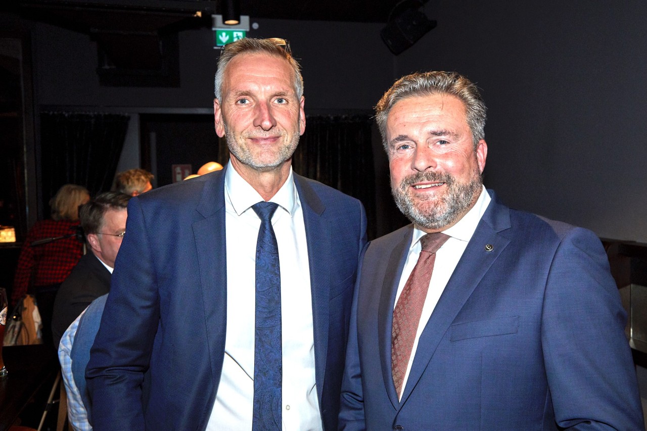 Hamburg: Torsten Voß ist Mitglied beim „Club der Optimisten“, hier mit dem Club-Präsident Lutz Peter Eklöh