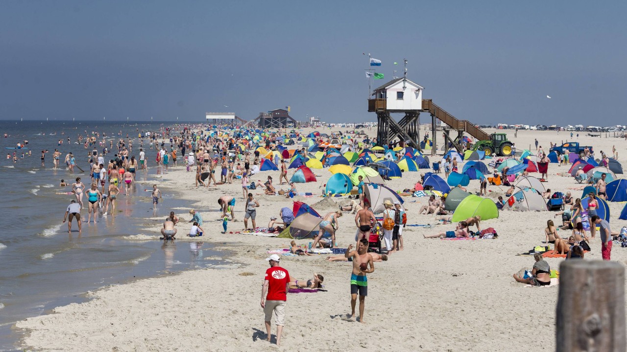 In Sankt Peter-Ording wird es im Sommer besonders voll