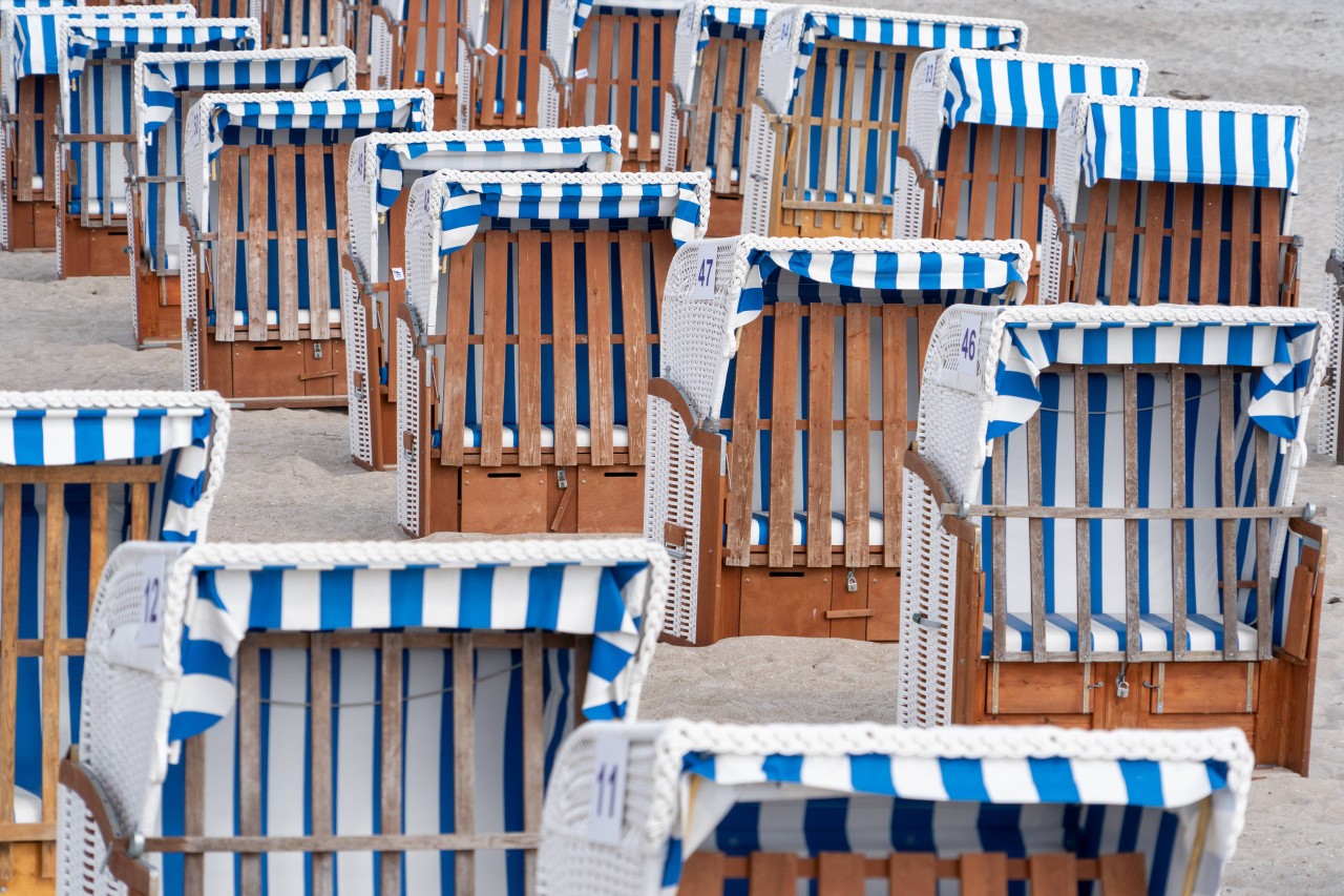 Blau-weiß ist eine typische Strankorb-Farbe