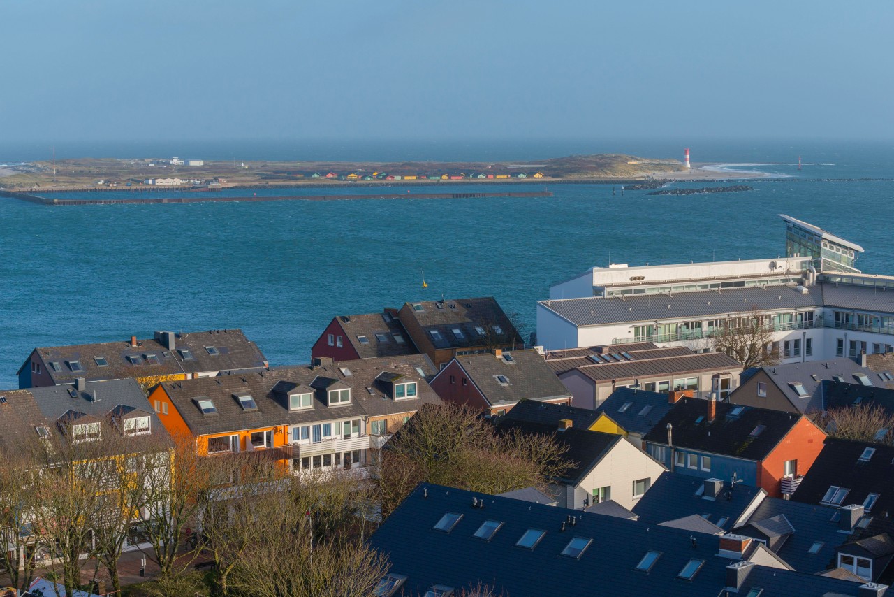 Blick auf die Nordsee-Insel Helgoland.