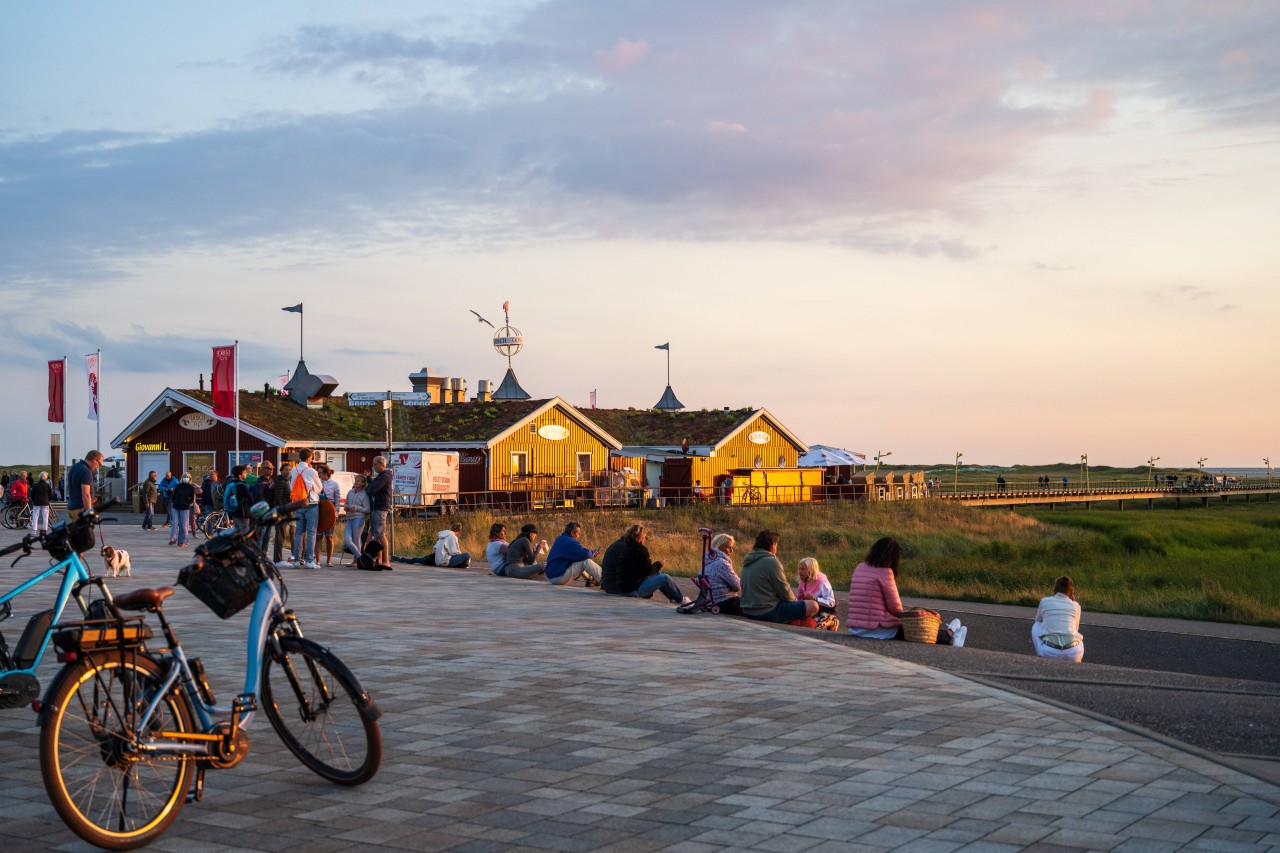 Urlauber in Sankt Peter-Ording...