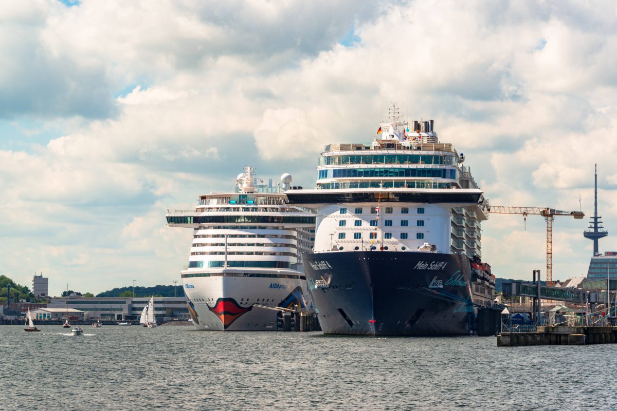 Aida und Mein Schiff in Kiel