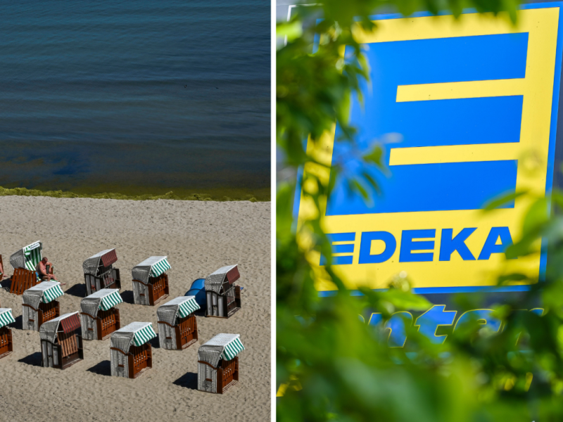Selliner Strand und Edeka Logo