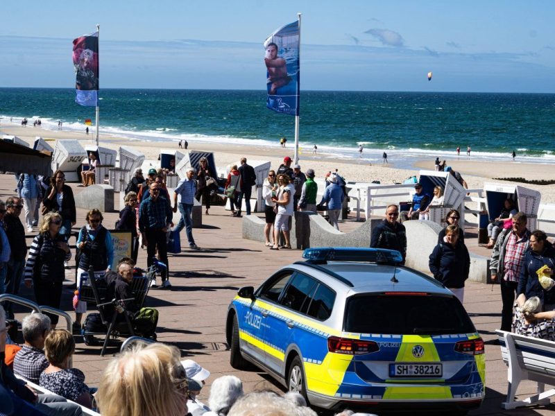 Die Promenade in Westerland auf Sylt