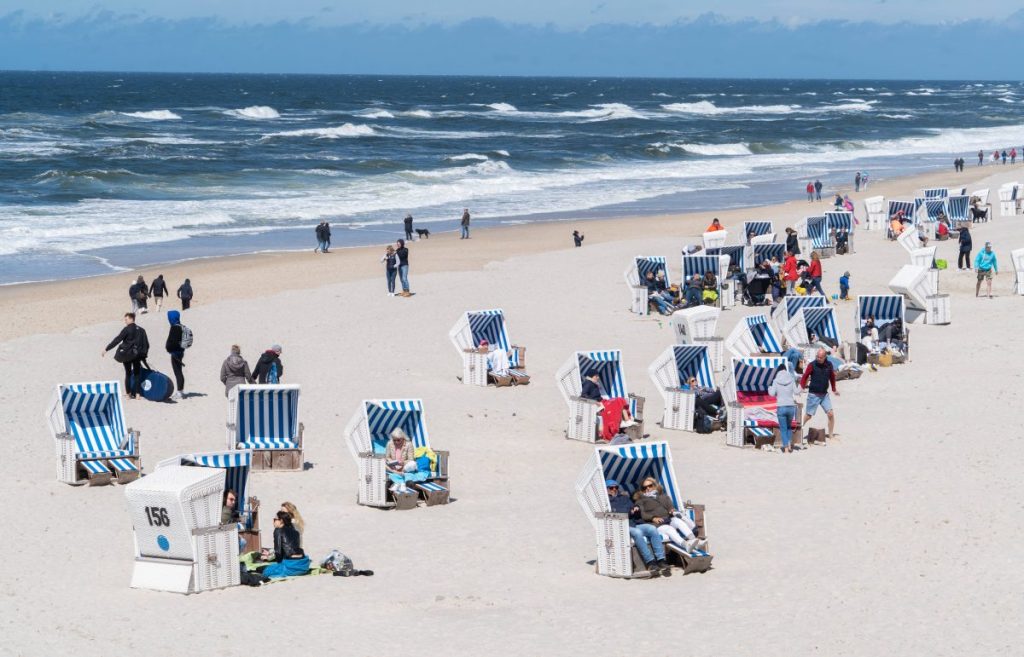 Gute Luft am Strand auf Sylt