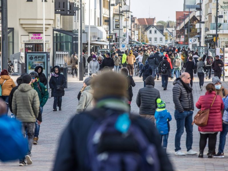 Menschen in Westerland auf Sylt