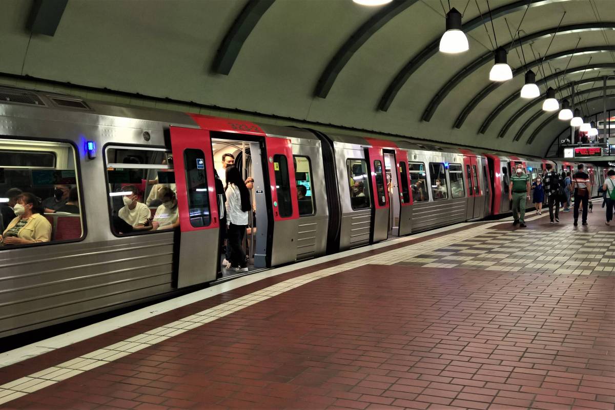 U Bahn in Hamburg