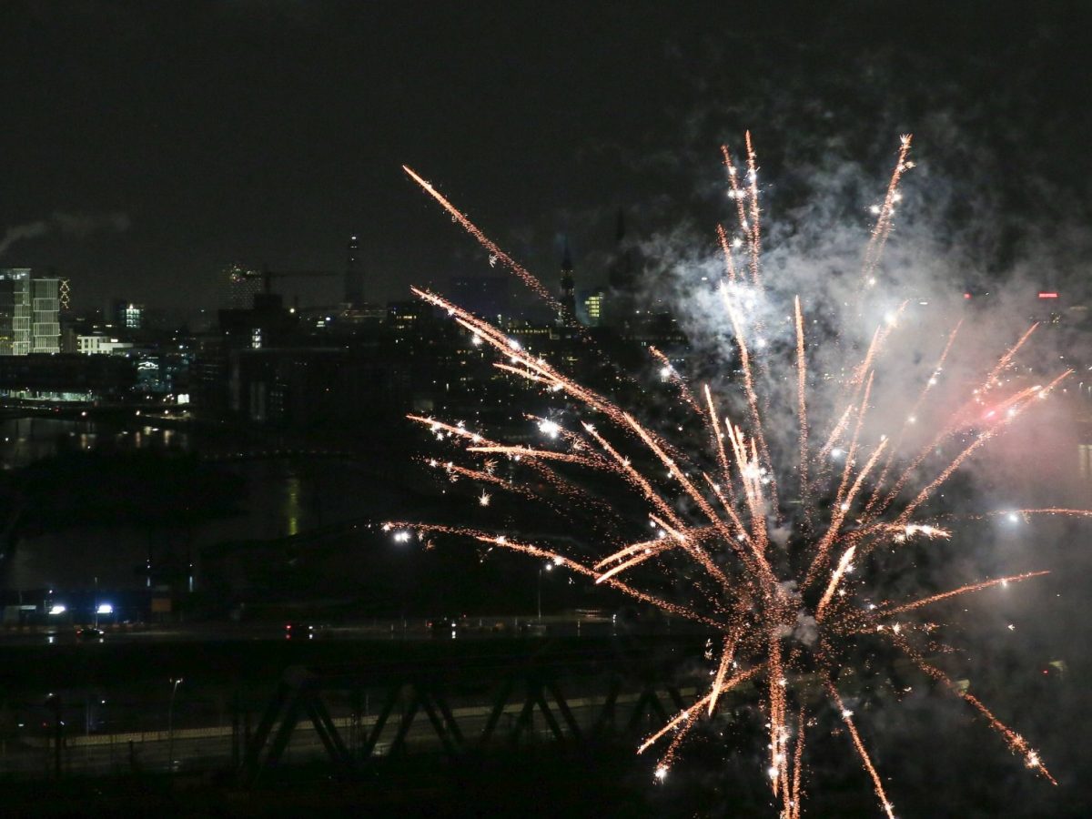 Silvester-Feuerwerk in Hamburg (Archivbild)