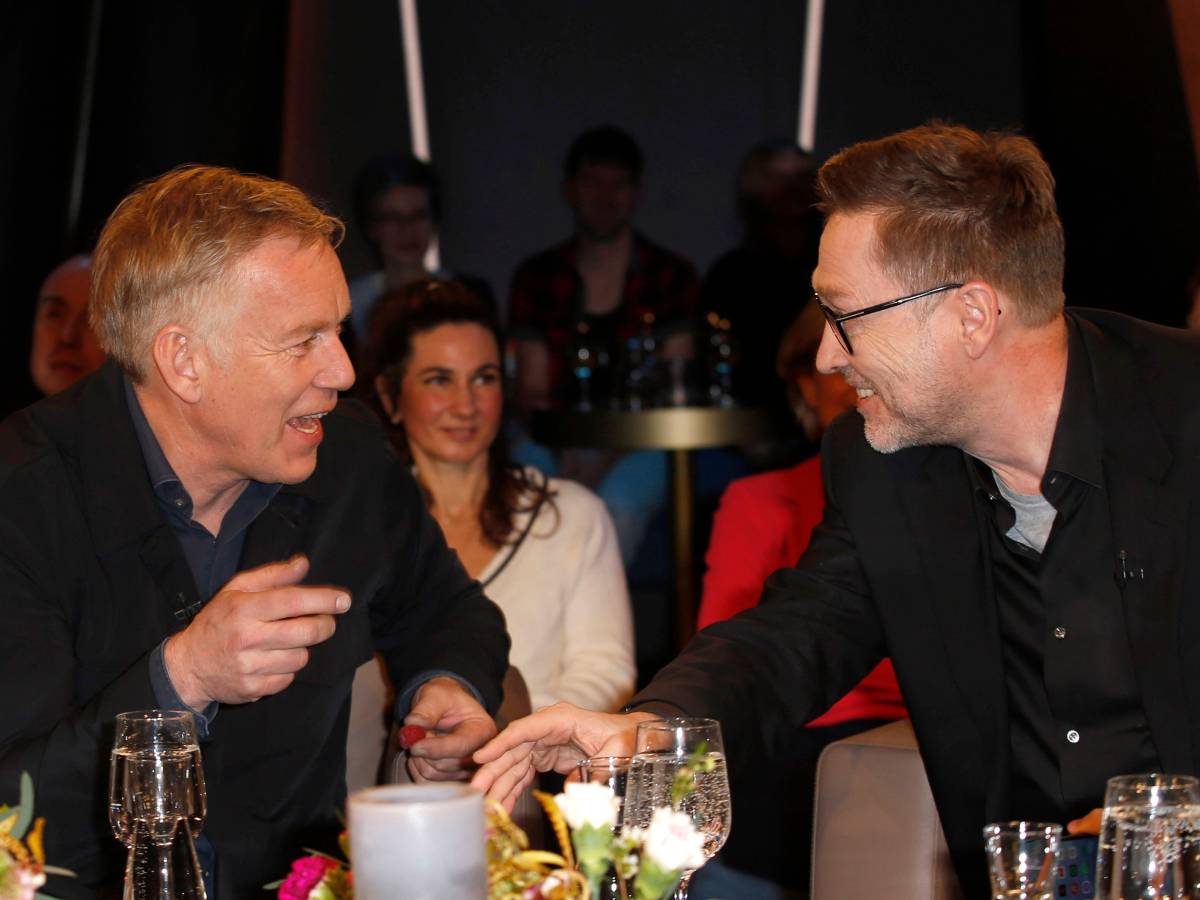 Johannes B. Kerner bei der Aufzeichnung der NDR Talk Show im NDR Fernsehstudio Lokstedt.