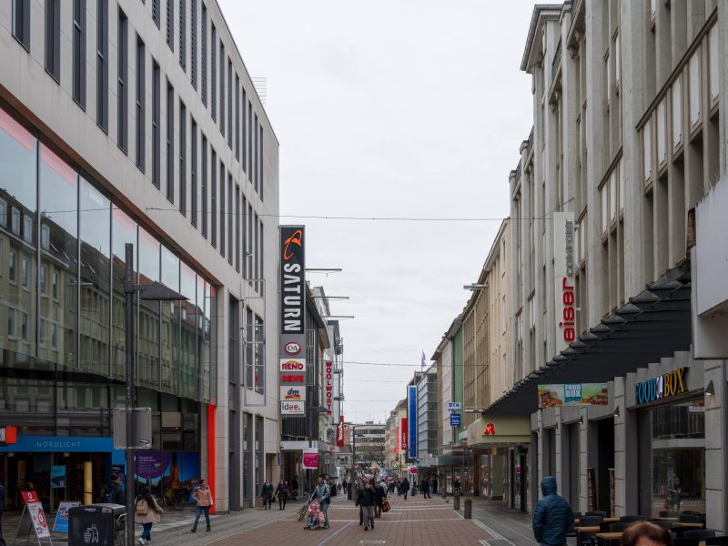 Die Kieler Innenstadt um die Holstenstraße