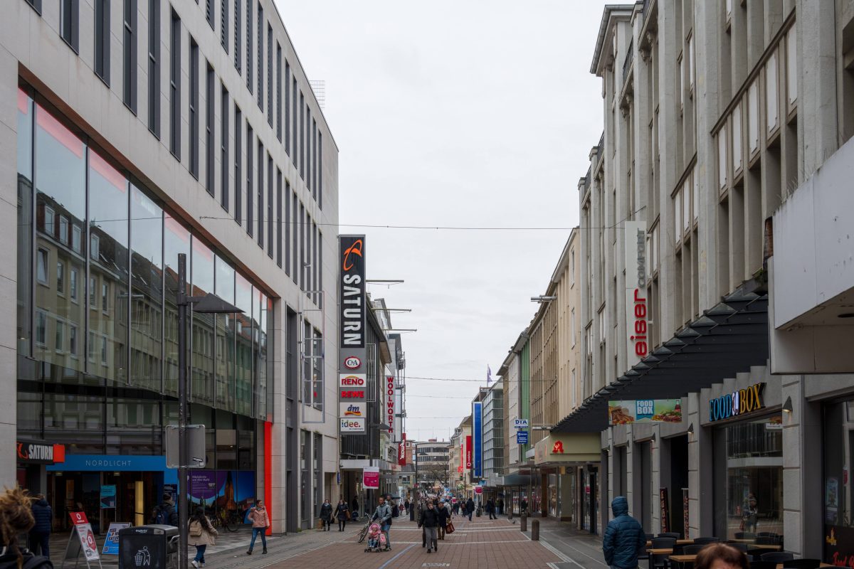 Die Kieler Innenstadt um die Holstenstraße