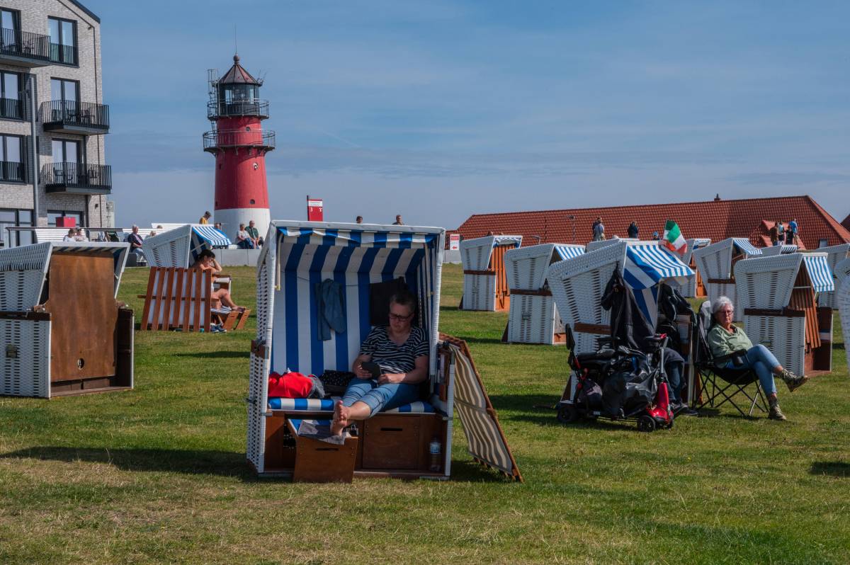 Diese Installation spalten die Meinungen an der Nordsee.