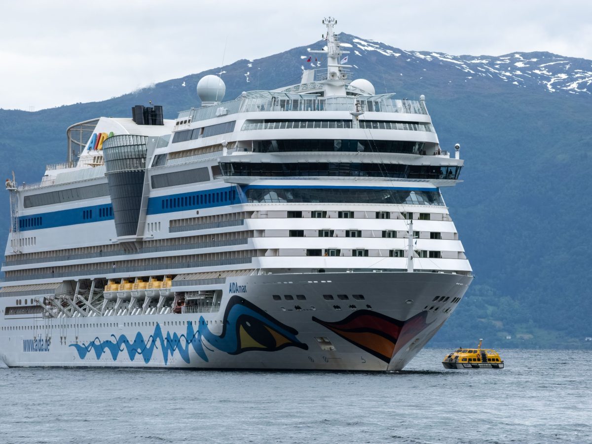 Gefahrensituation auf der Aida-Kreuzfahrt auf der Ostsee.