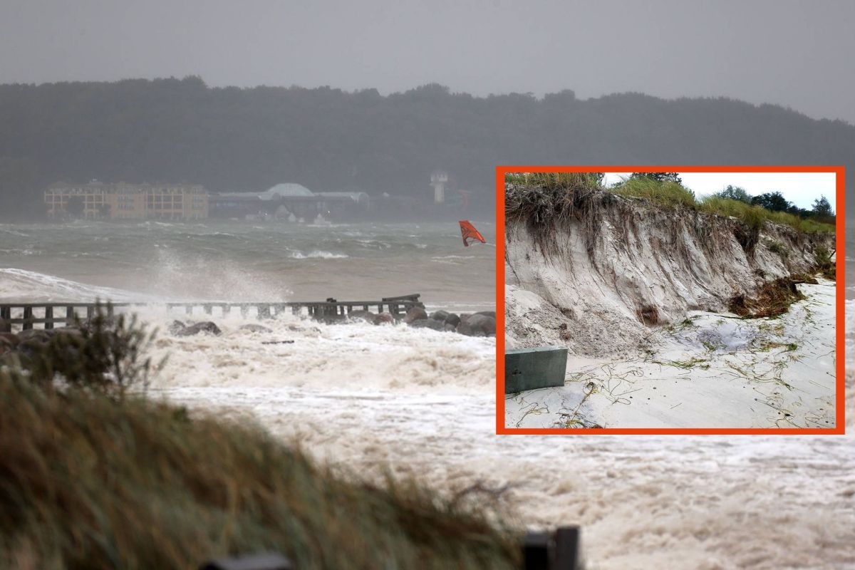 Sturmflut an der Ostseeküste