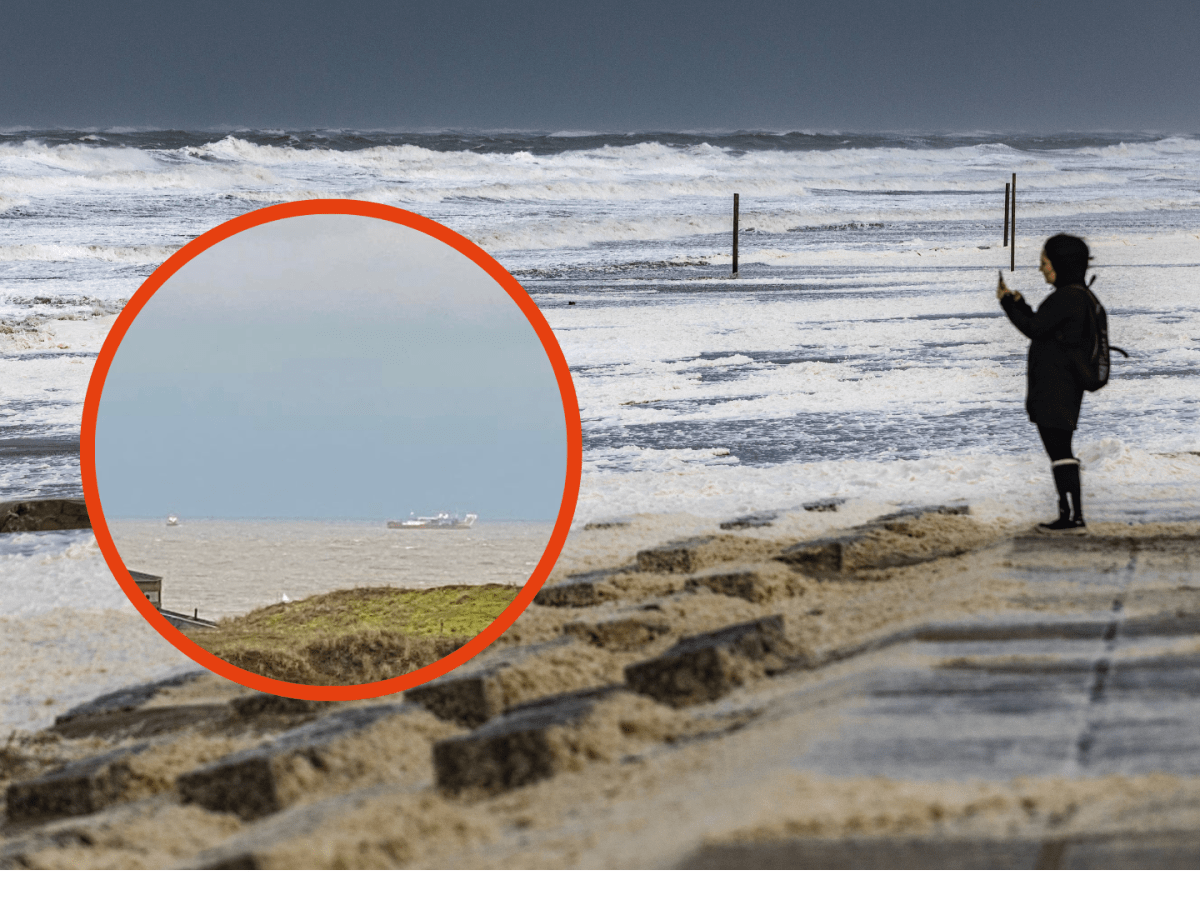 Dieses Schiff vor der Küste Norderney gibt vielen Urlaubern Rätsel auf.