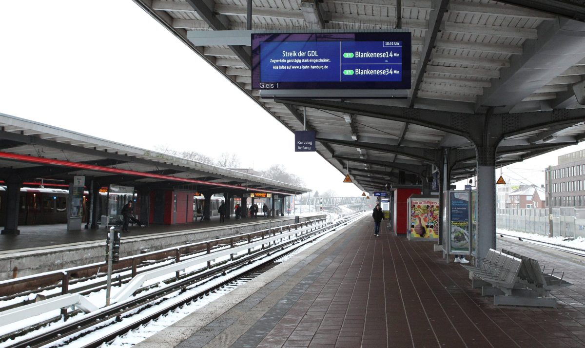 EinschrÃ¤nkungen in Hamburg und dem Norden durch Bahnstreik!