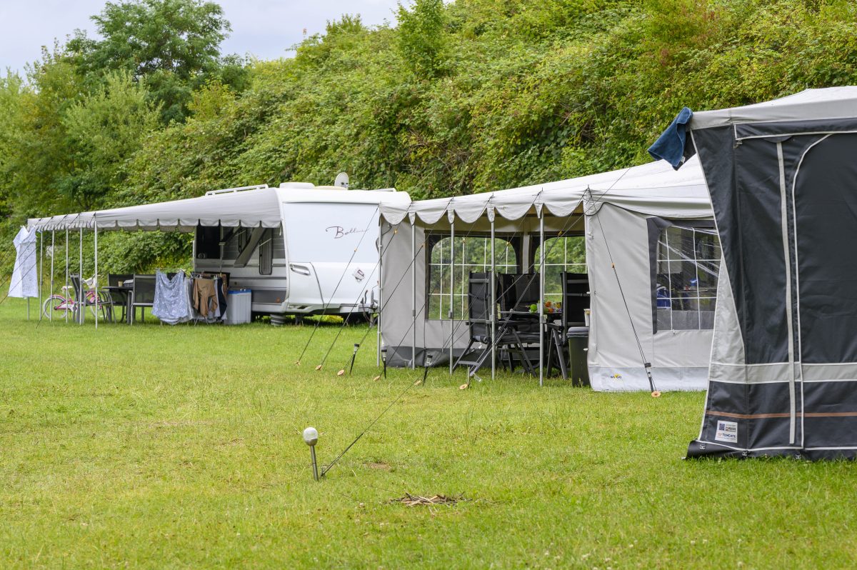 Leben auf dem Camping-Platz.