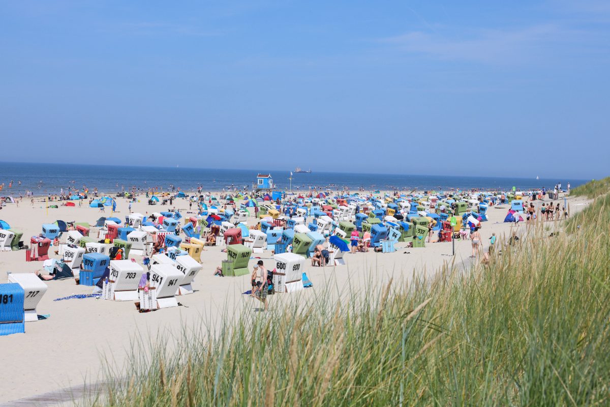 Der Nordsee-Strand auf Langeoog.