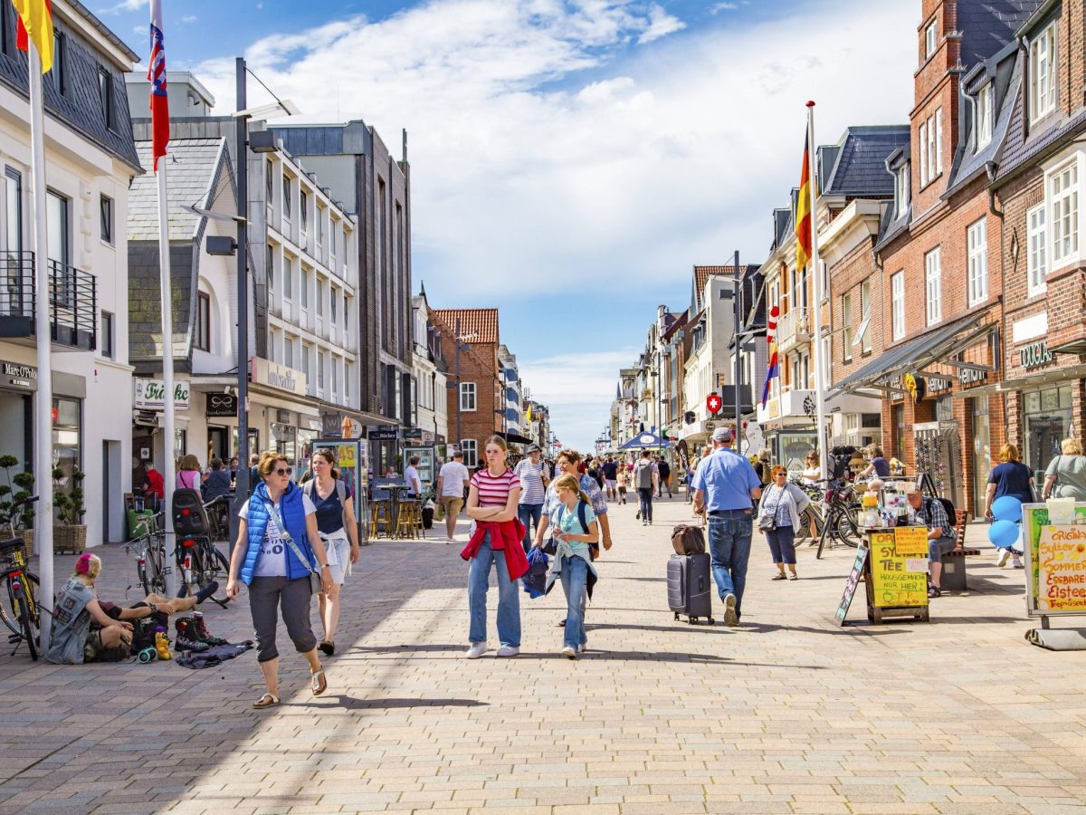 Der Ortsteil Westerland auf Sylt.